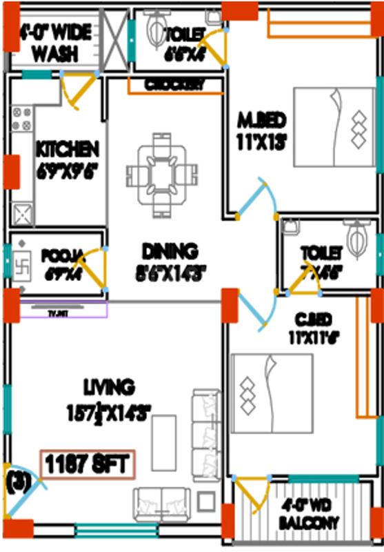2 BHK Apartment