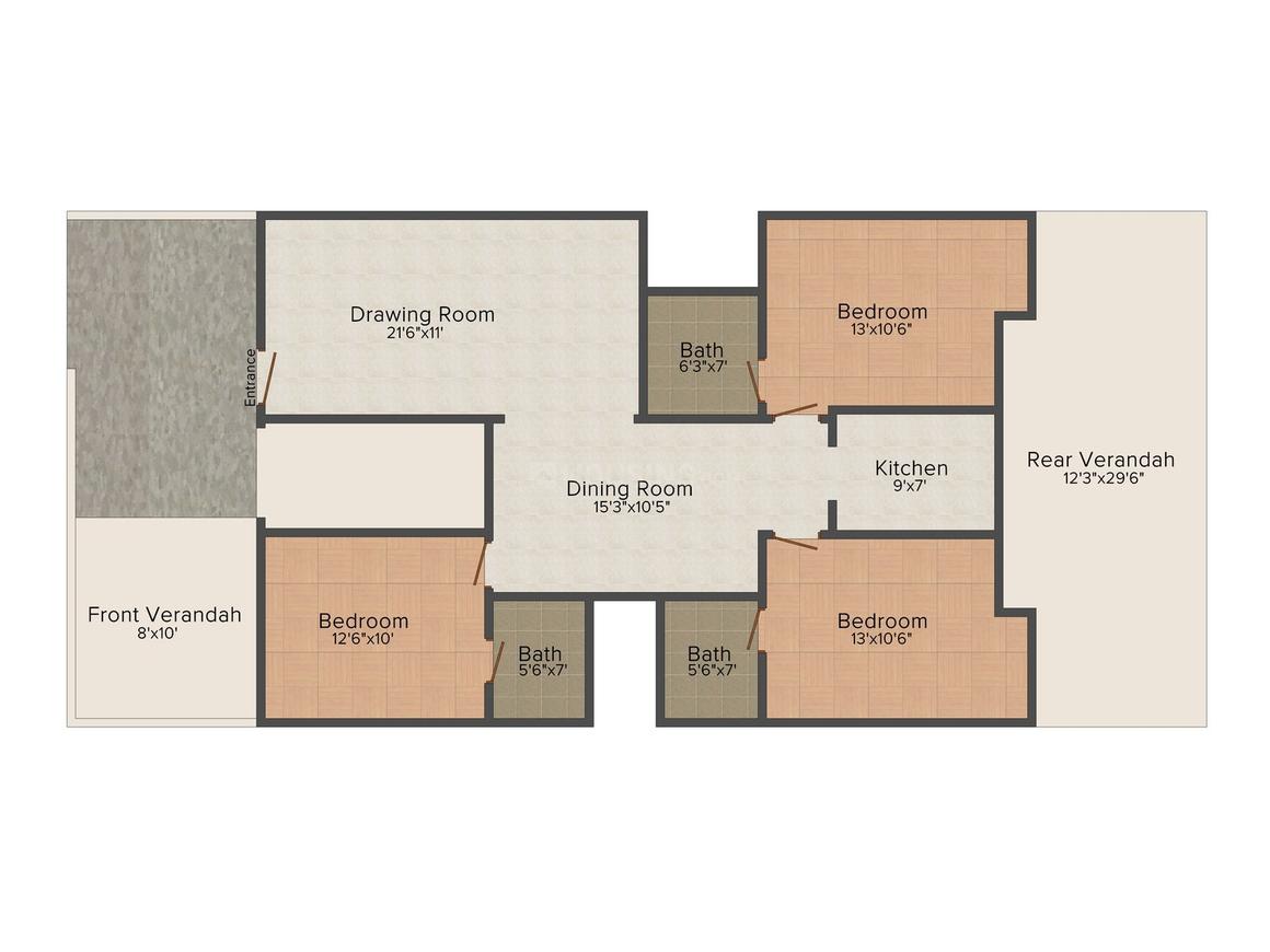 3 BHK Independent Floor