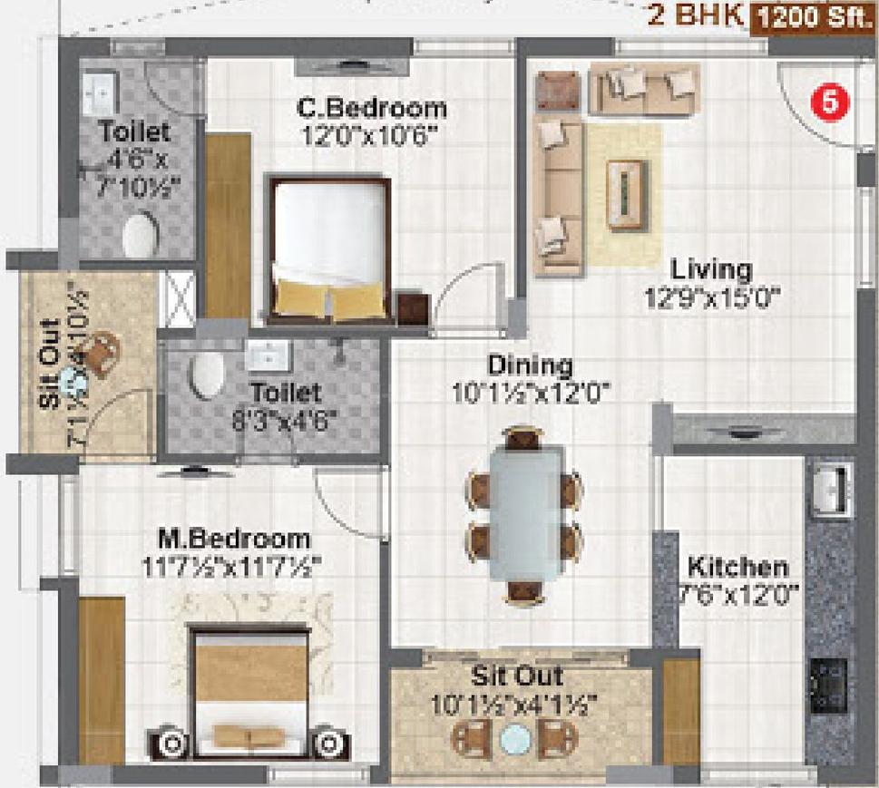 2 BHK Apartment