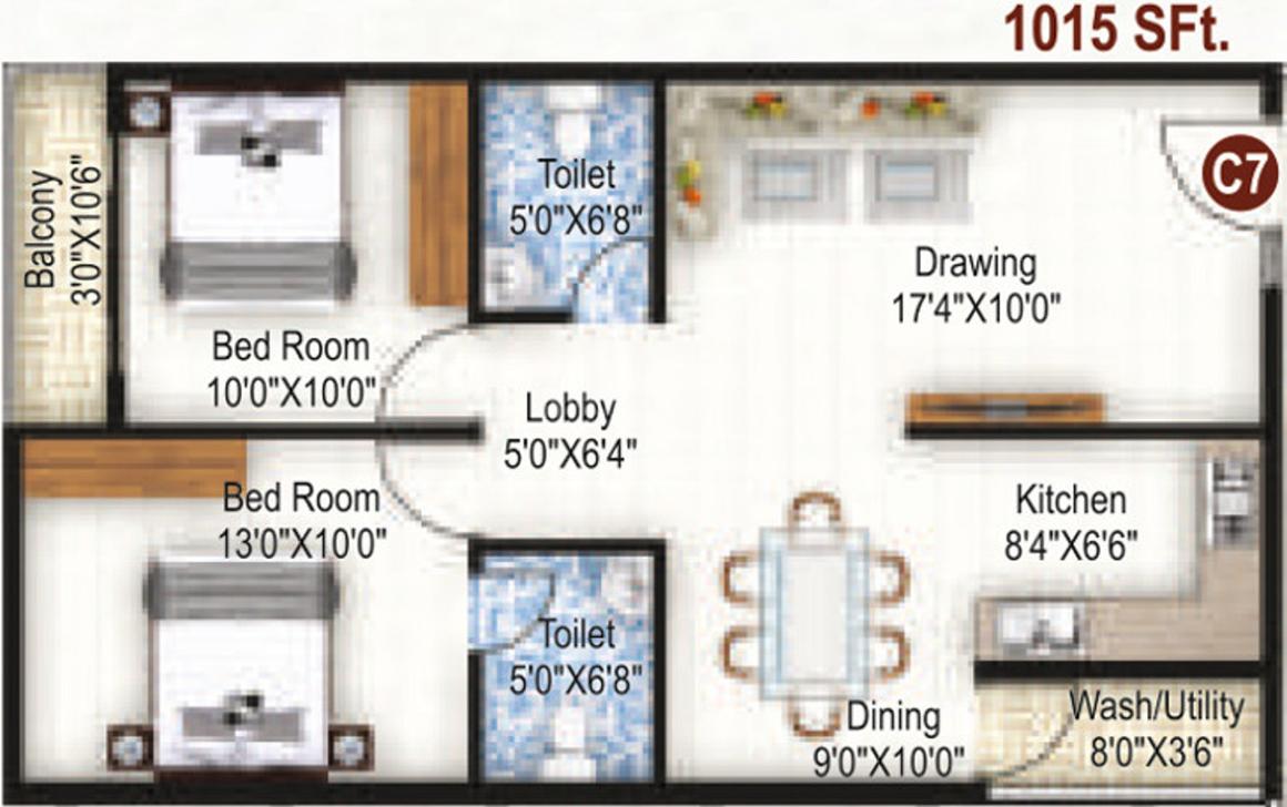 2 BHK Apartment