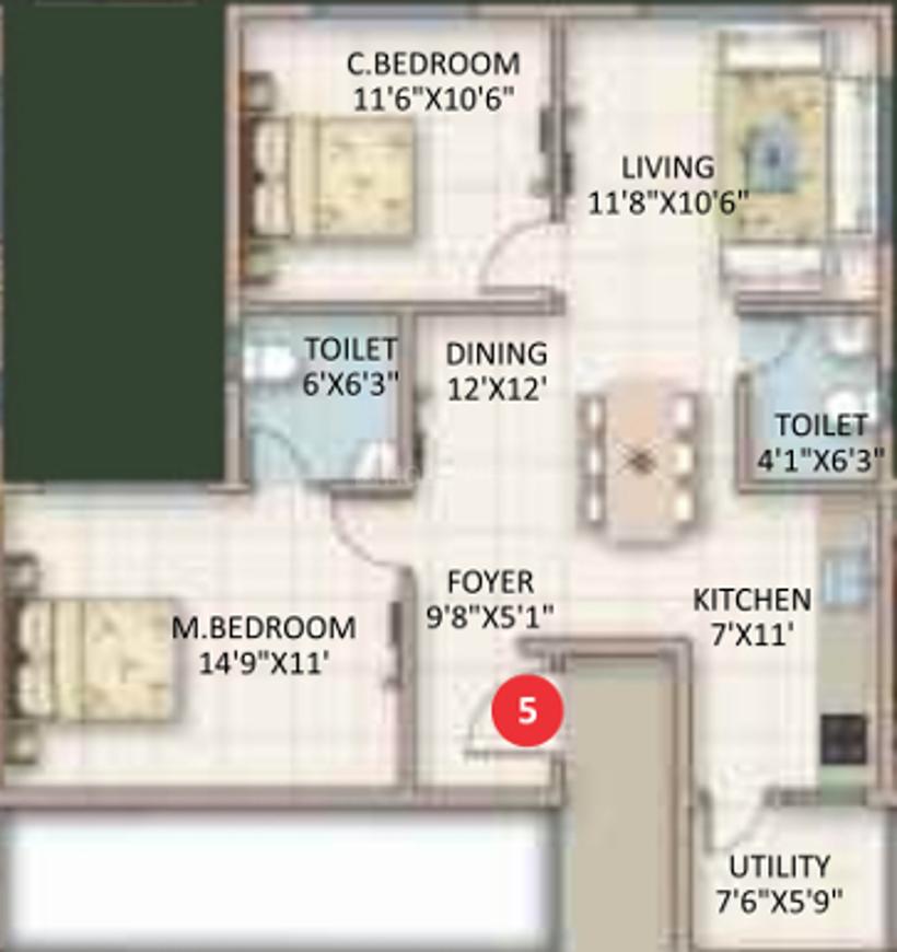 2 BHK Apartment