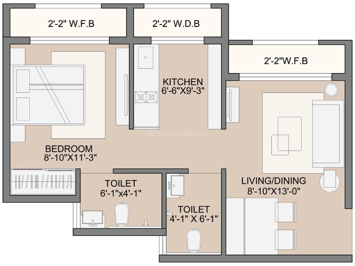 Sunteck West World 2 Tivri Naigaon East Floor Plan Naigaon East, Mumbai