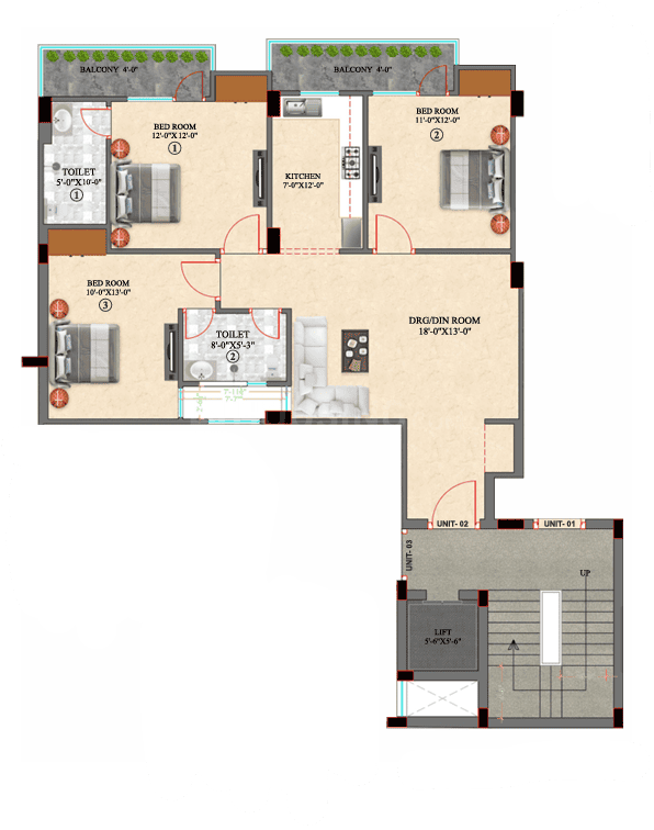 D S Metro View Apartment - Image 17