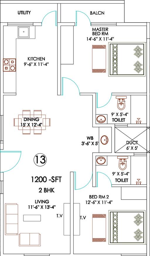 2 BHK Apartment