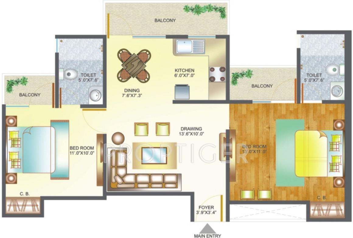 2 BHK Apartment