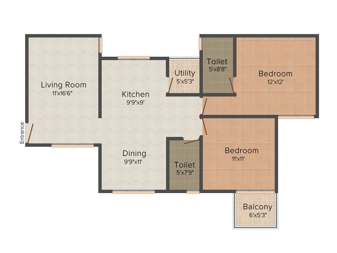 2 BHK Apartment