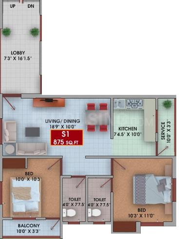 2 BHK Apartment