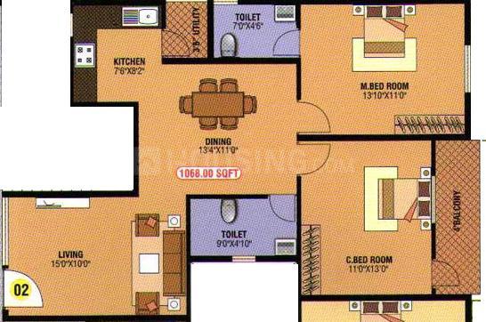 2 BHK Apartment