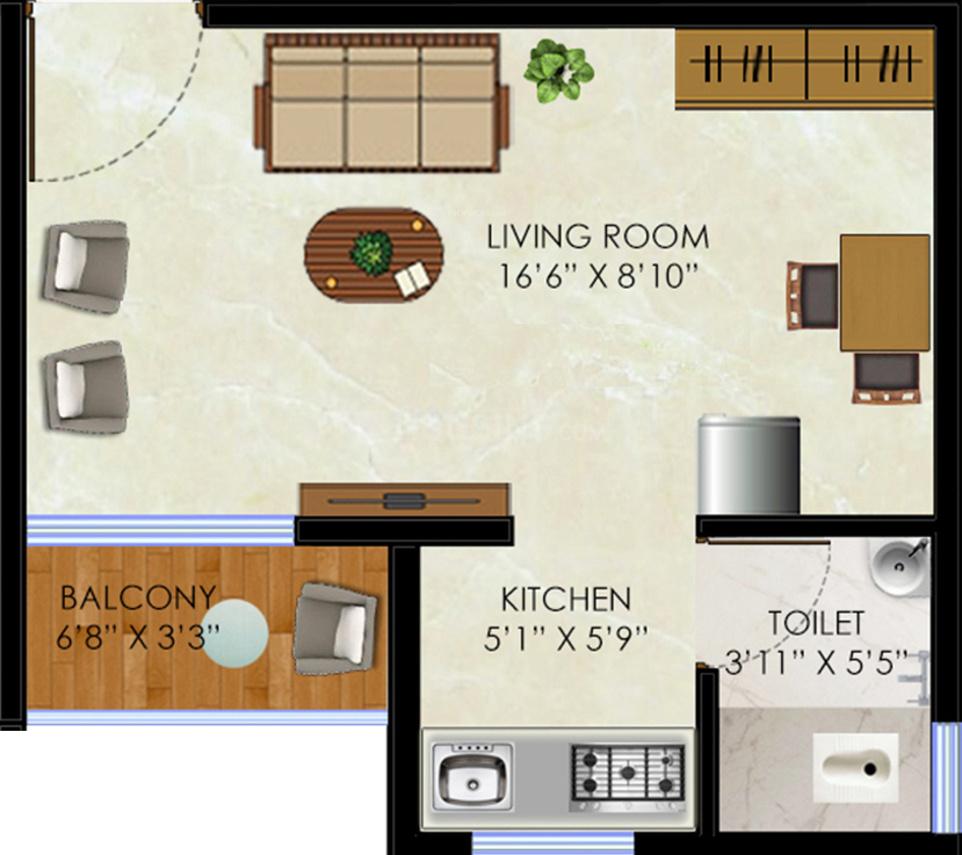 1 RK Apartment