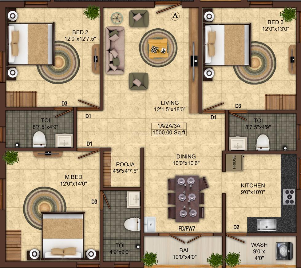 3 BHK Apartment