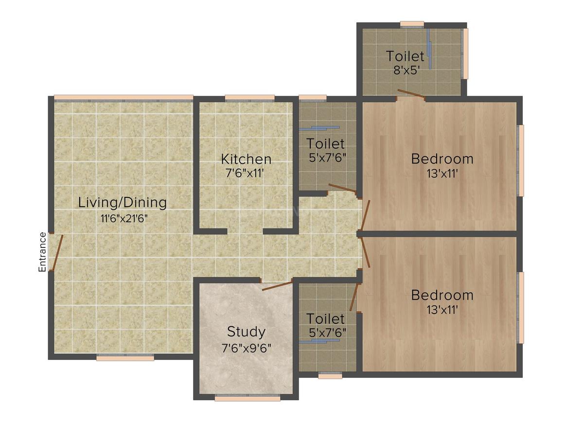 2.5 BHK Apartment