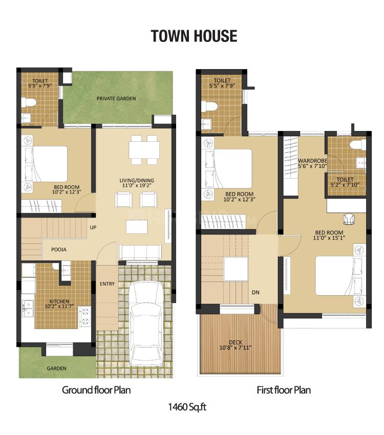 Arun Excello Excello Town House Floor Plan Oragadam, Chennai