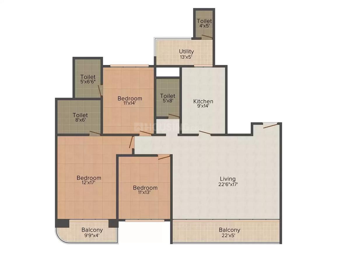 Northern Sky Alexandria Floor Plan Hampankatta, Mangalore