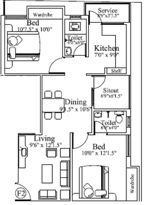 2 BHK Apartment