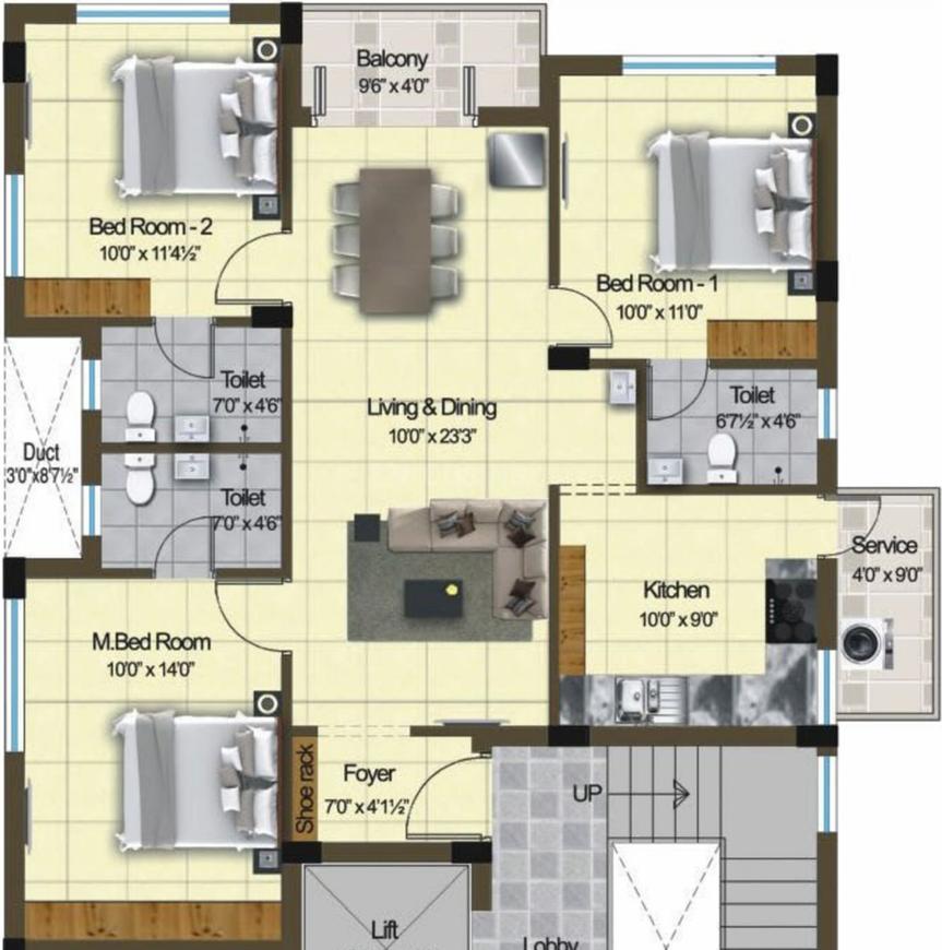 3 BHK Apartment