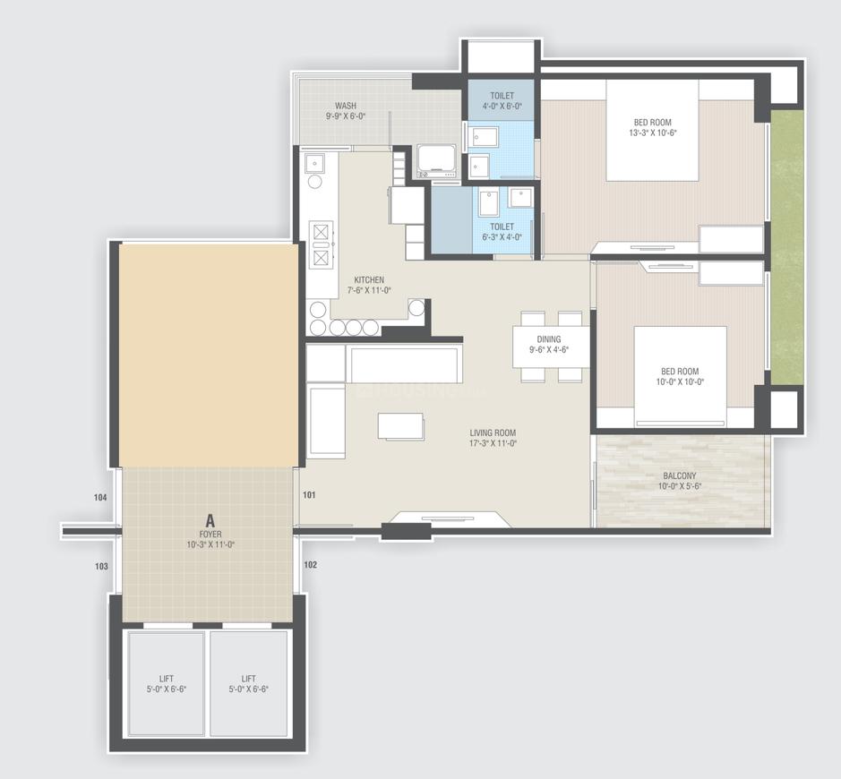 Maple Green Residency Floor Plan Sector 26, Gandhinagar