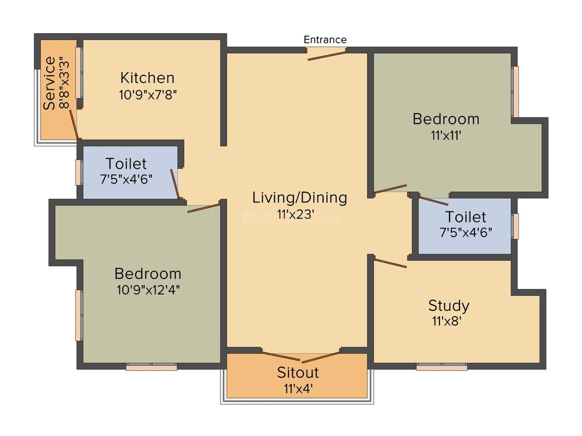 2.5 BHK Apartment