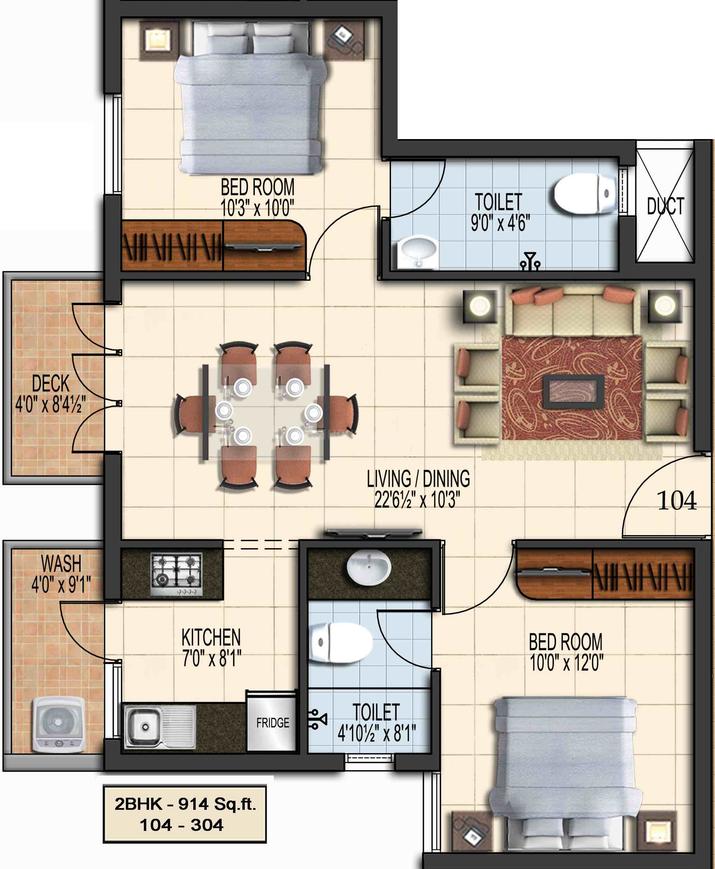 2 BHK Apartment