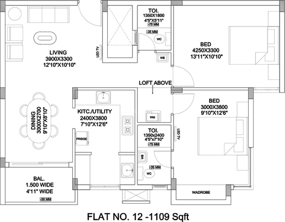 2 BHK Apartment