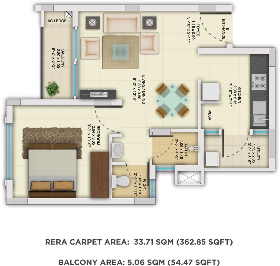 1 BHK Apartment