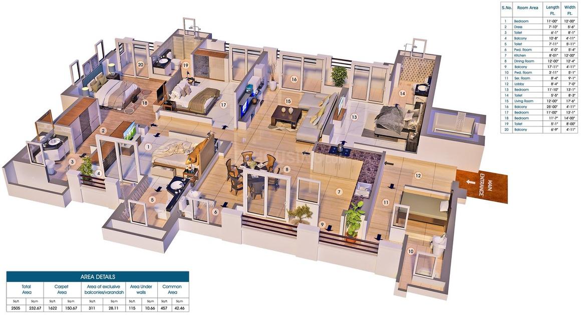 4 BHK Apartment