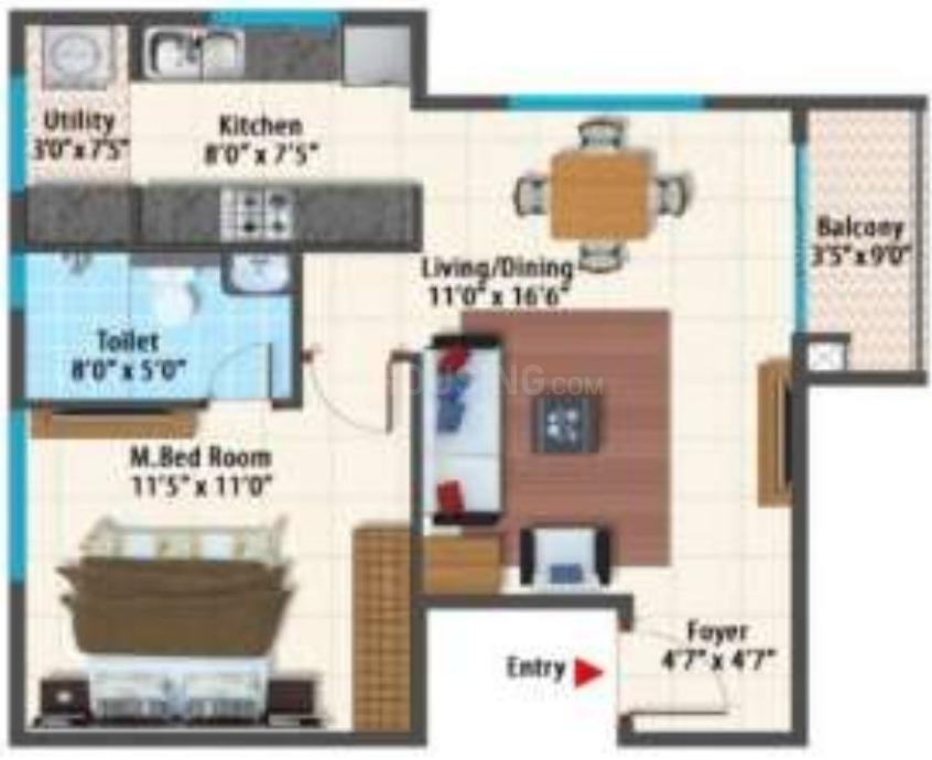 1 BHK Apartment