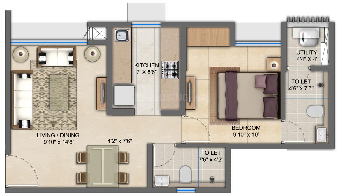 1 BHK Apartment