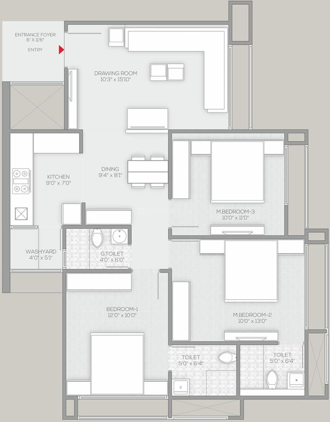 3 BHK Apartment