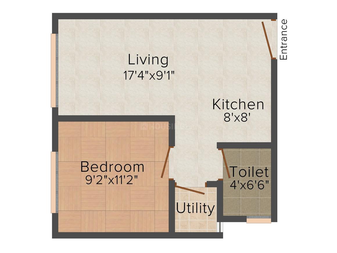 1 BHK Studio Apartment