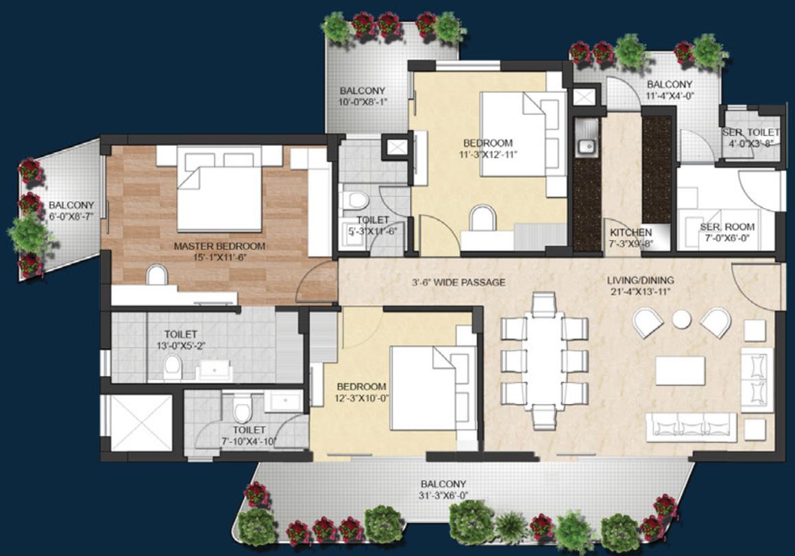 3 BHK Apartment
