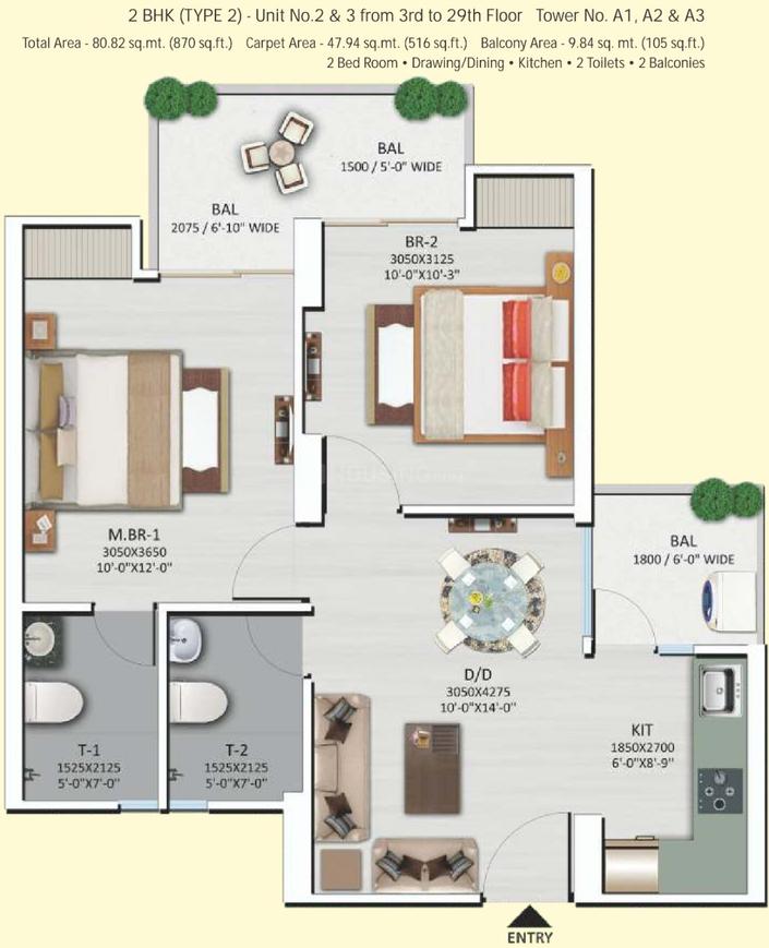 2 BHK Apartment