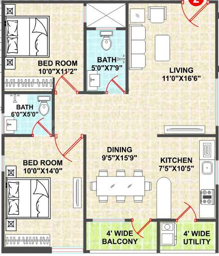 2 BHK Apartment