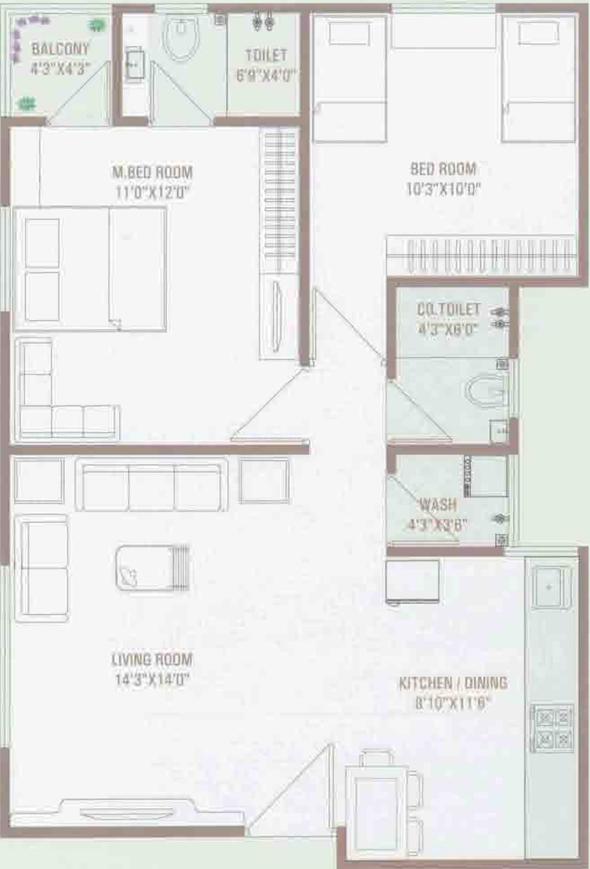 2 BHK Apartment