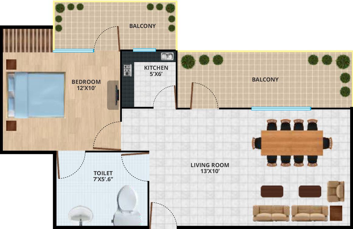 1 BHK Apartment