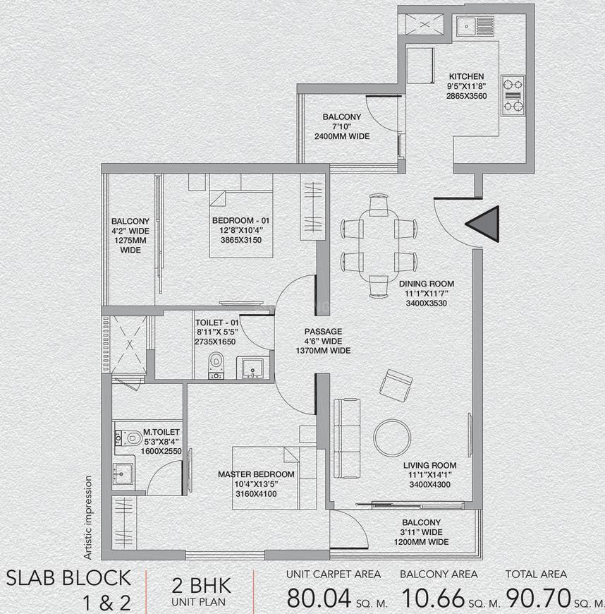 2 BHK Apartment