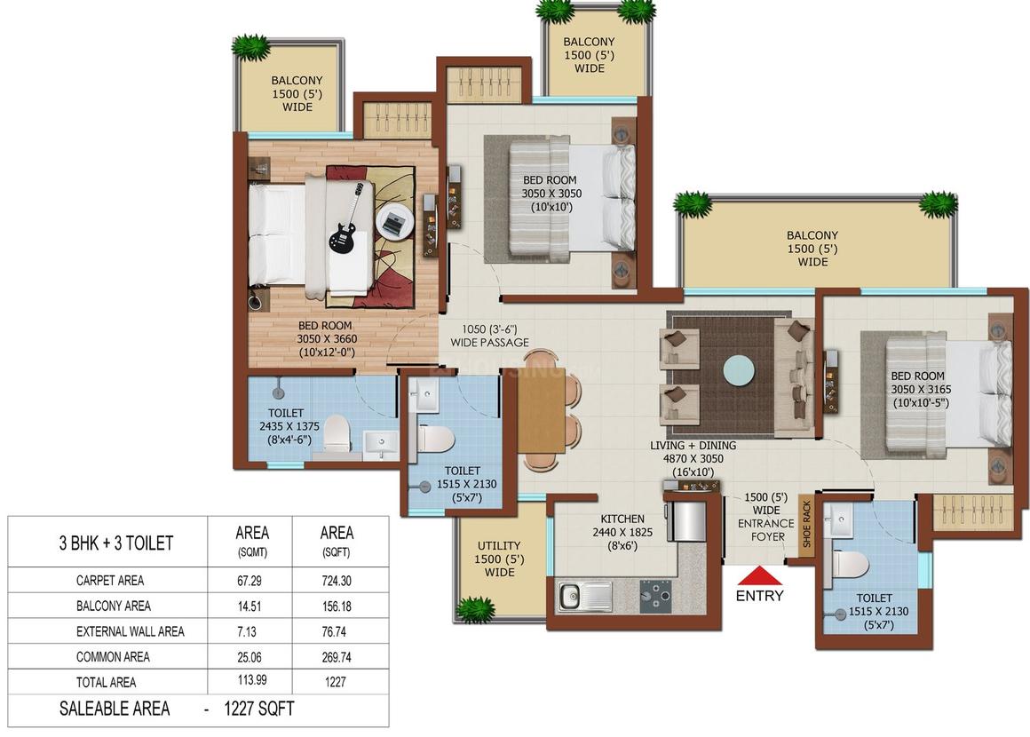 Ajnara Khel Gaon Phase 2 Tower P Q And R - Image 11