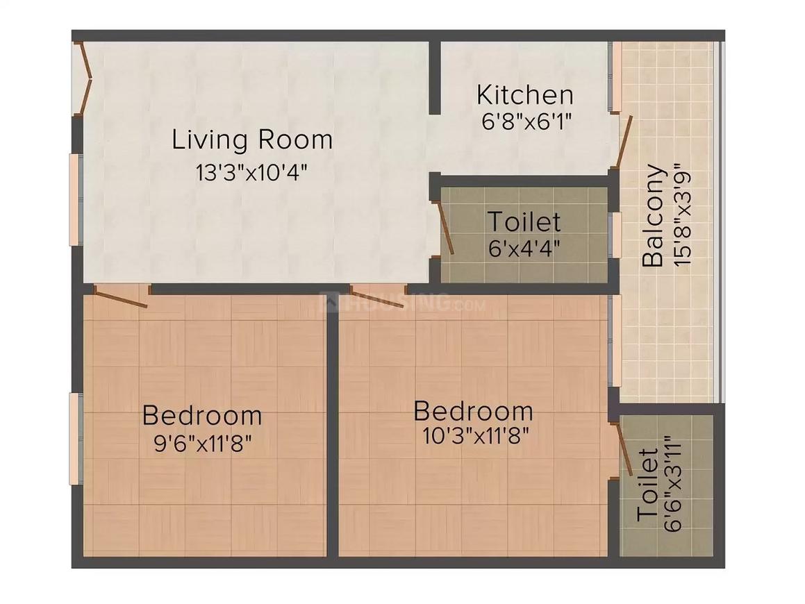 Vasanth Vihar Padmavathi Nagar Vizianagaram Apartments Floor Plan Dharmapuri, Vizianagaram