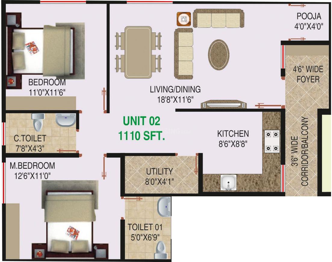 2 BHK Apartment