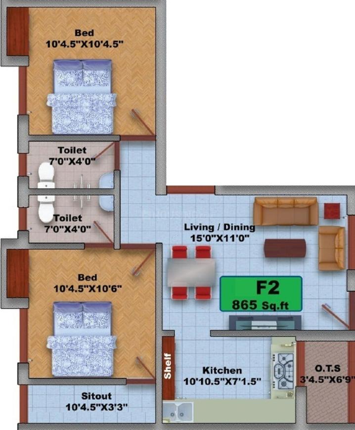 2 BHK Apartment