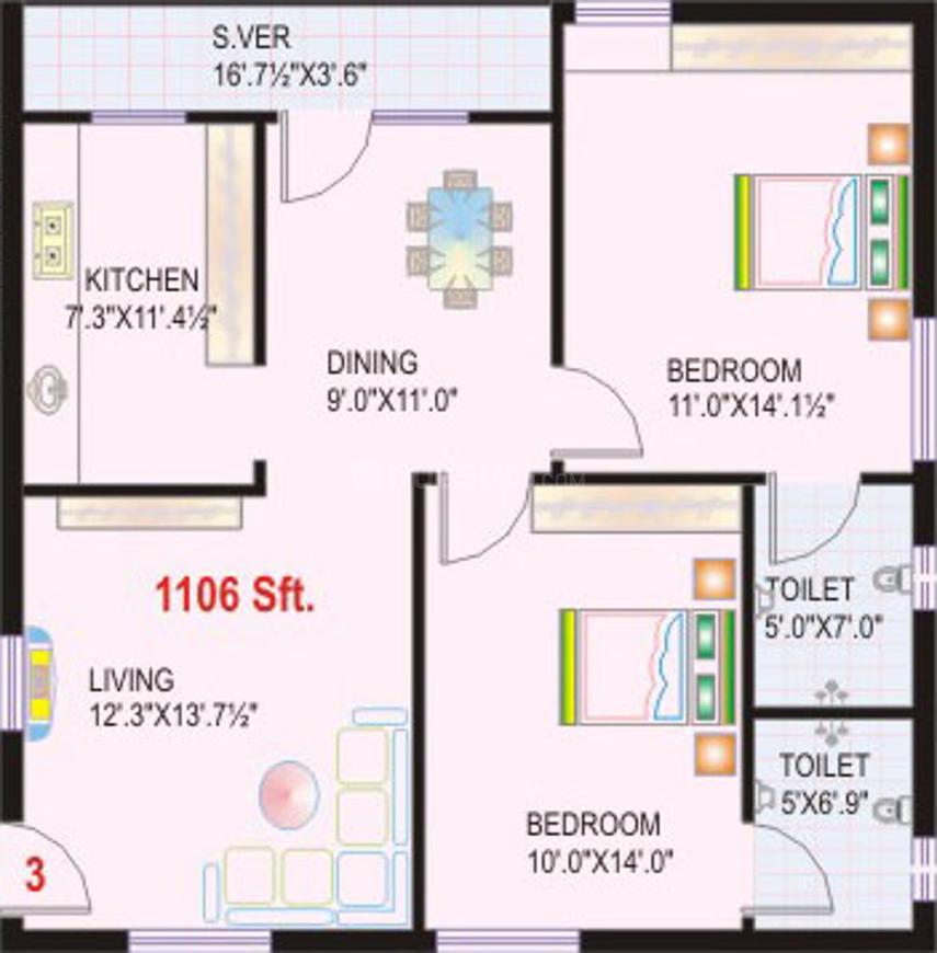 2 BHK Apartment