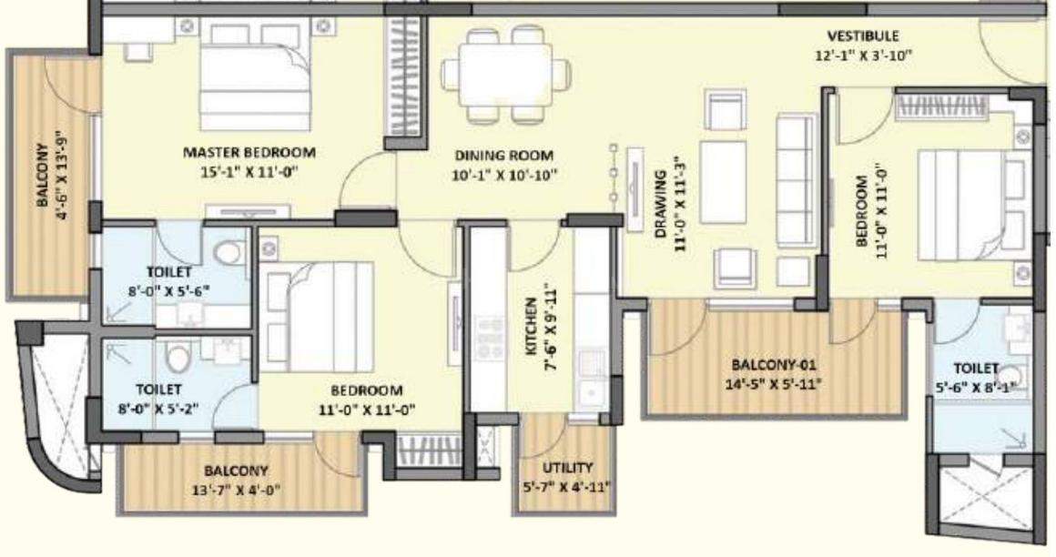3 BHK Apartment
