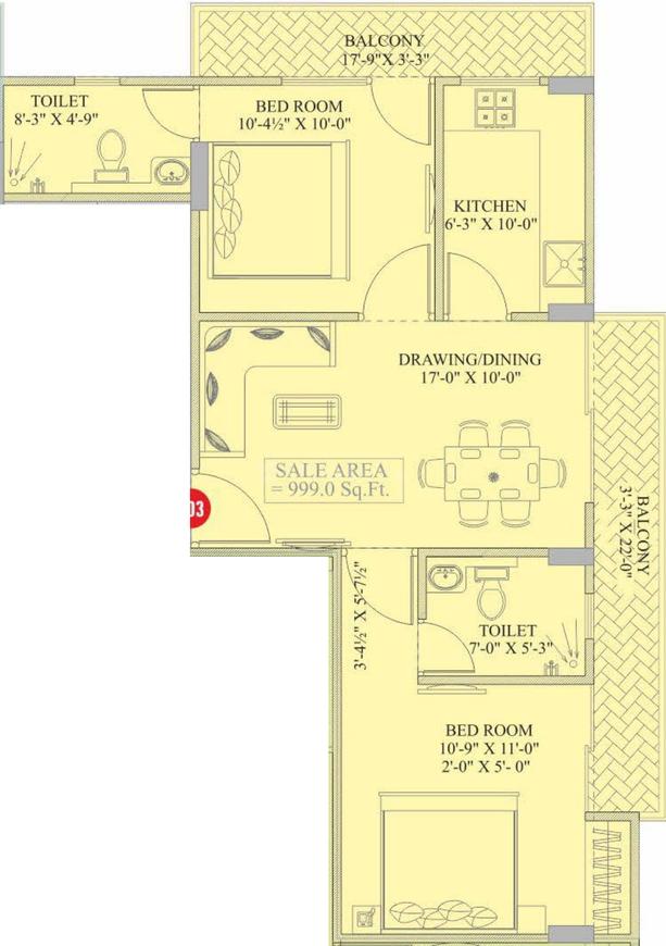 2 BHK Apartment