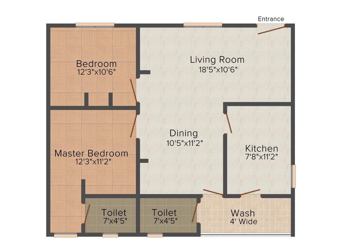 My Jewel Crown Floor Plan Manikonda, Hyderabad