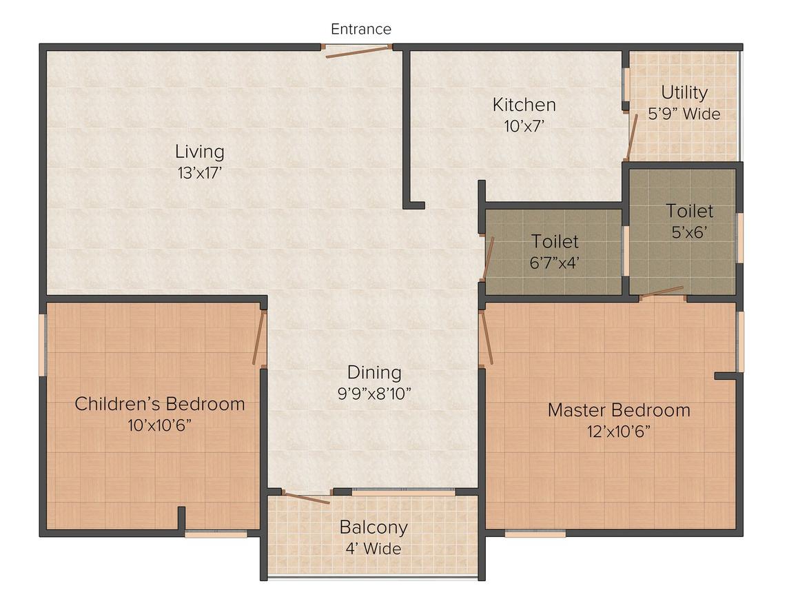 Rk Sunrise Homes In Pragathi Nagar Hyderabad By R K Infrastructures 2d