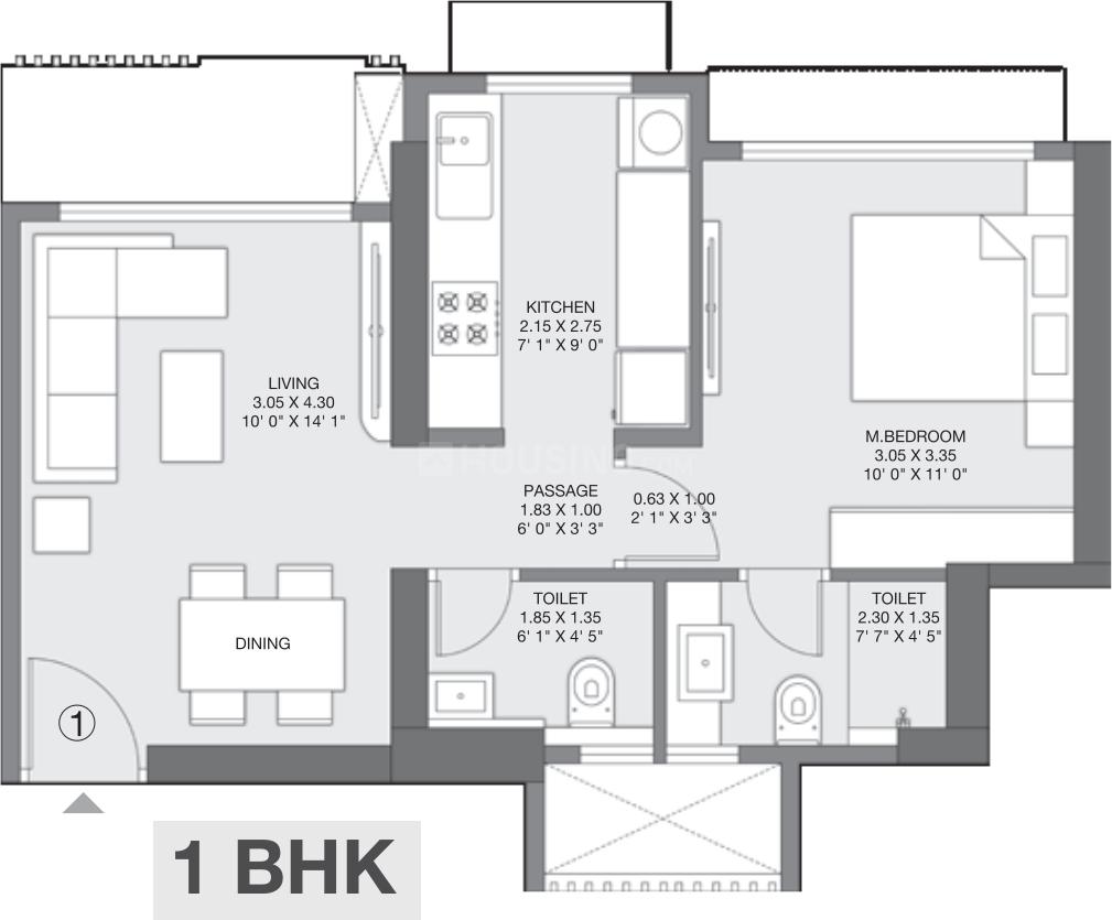 1 BHK Apartment