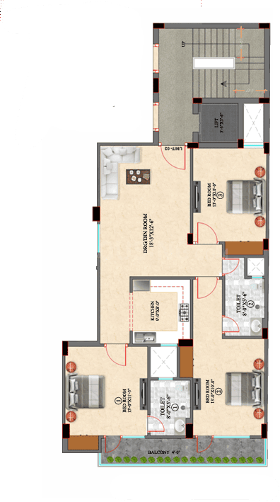 D S Metro View Apartment - Image 19