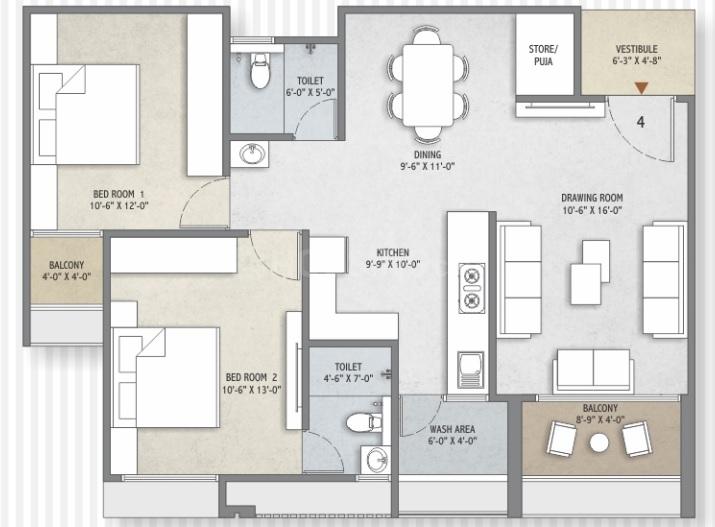 Dev Aalay Floor Plan Sargasan, Gandhinagar