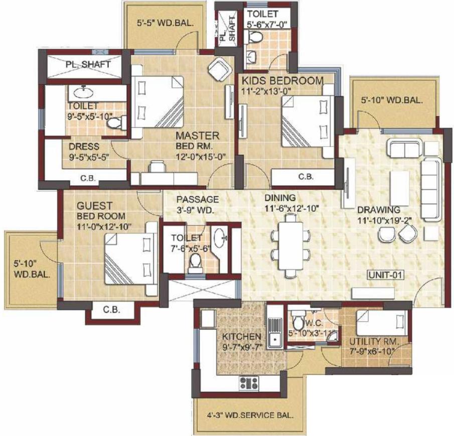 3 BHK Apartment
