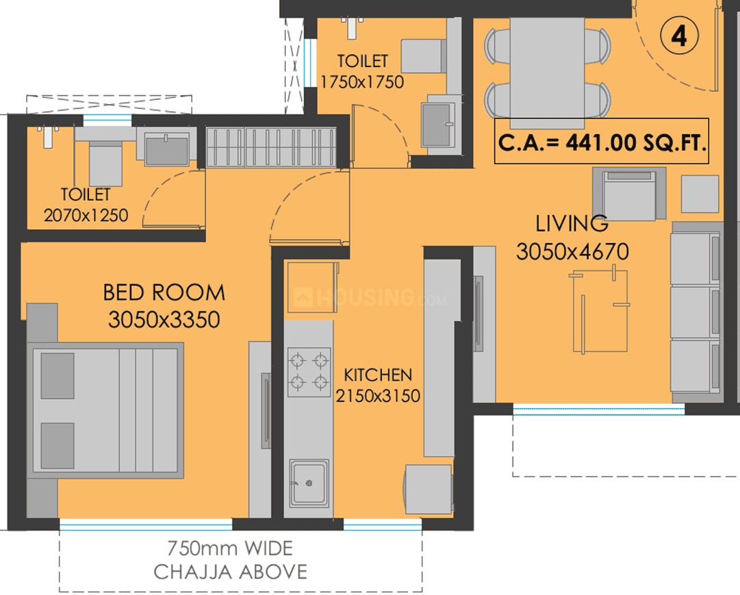 1 BHK Apartment