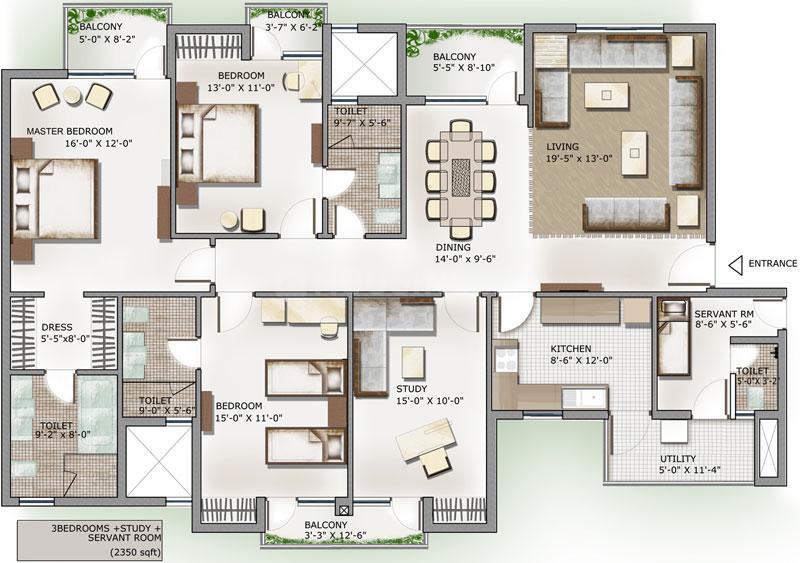 3.5 BHK Apartment